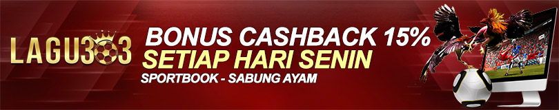 Bonus Cashback Mingguan 5% up to 15%